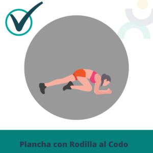 Plancha con rodilla al codo